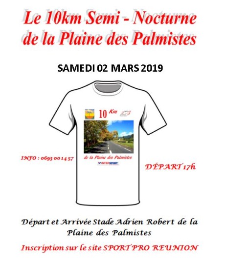 Course : 10 km de La Plaine des Palmistes