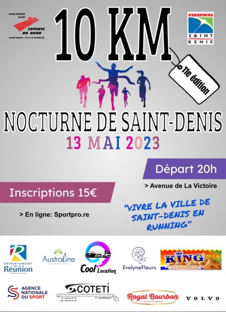 Course : 10km nocturne de Saint Denis