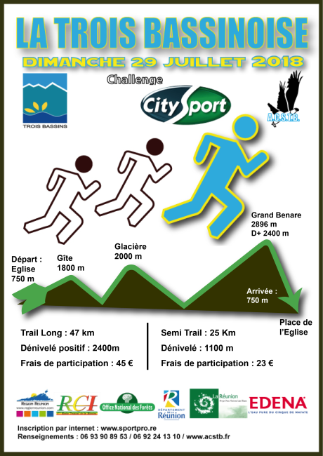 Course : Trois Bassinoise - Trail Court