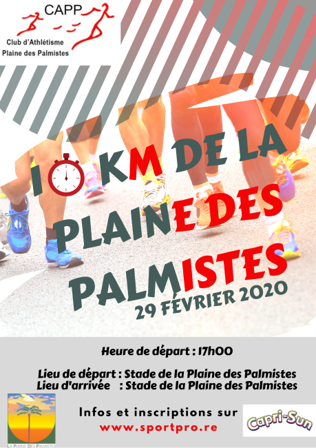 Course : 10 km de La Plaine des Palmistes