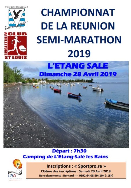 Course : Championnat de la Réunion de SEMI-MARATHON 2019