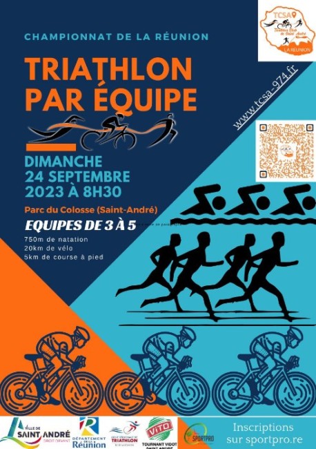 Course : Triathlon par Equipe du colosse 2023