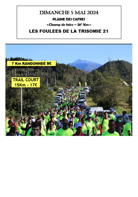 Course : Foulées de la Trisomie 21