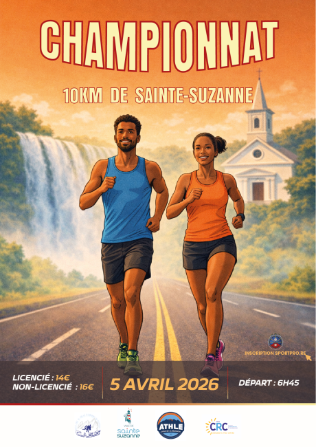 Course : Licenciés COMP sans médaille collector -Championnat 10km de Sainte-Suzanne