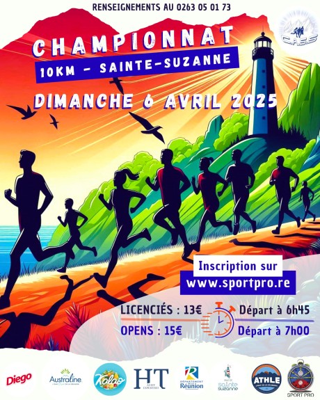 Course : Championnat 10km Sainte Suzanne licenciés
