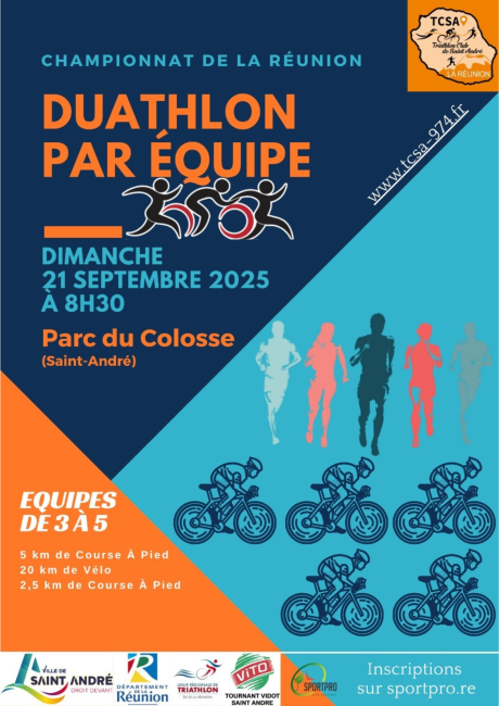 Course : Duathlon par équipe du Colosse - Championnat de la Réunion