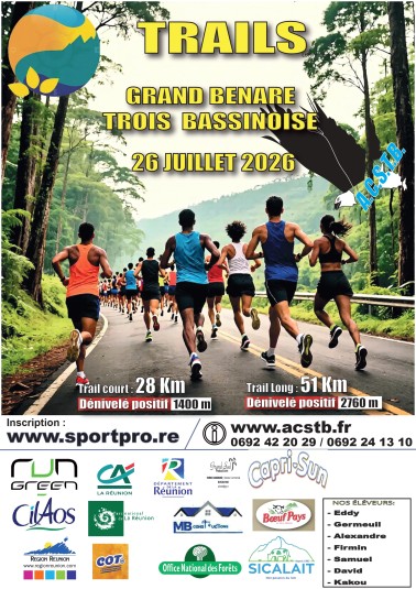 Affiche de Trail Grand Bénare - Trois-Bassinoise