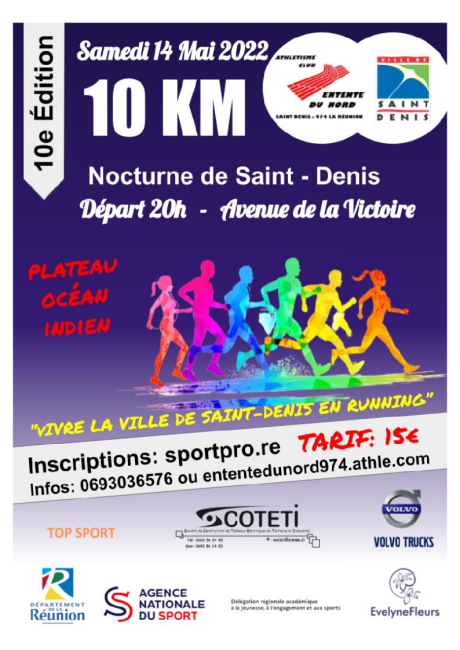 Course : 10 km nocturne de Saint-Denis