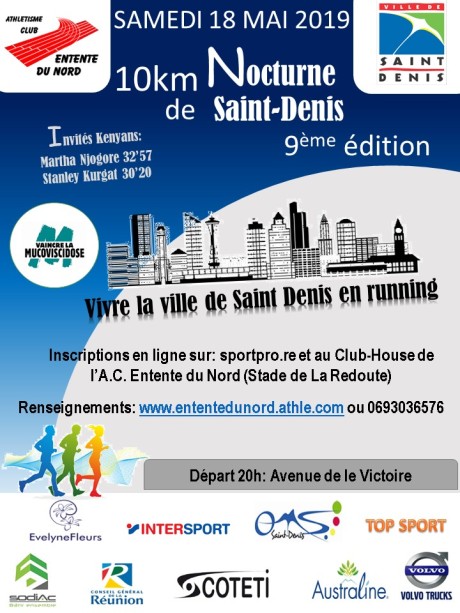 Course : 10 km Nocturne de Saint-Denis