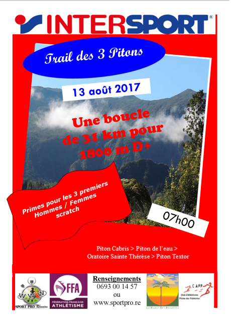 Course : Trail des trois pitons