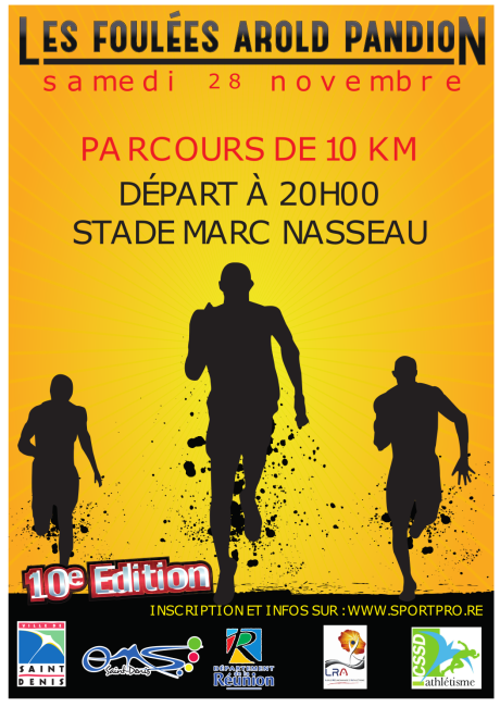 Course : 10 Km nocturnes foulées Arold PANDION