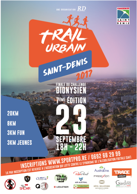 Course : Trail Urbain nocturne de St Denis