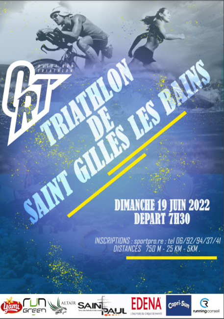 Course : 20ème Triathlon/Duathlon de Saint gilles les Bains 