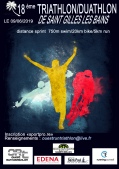 Affiche de Triathlon Sprint