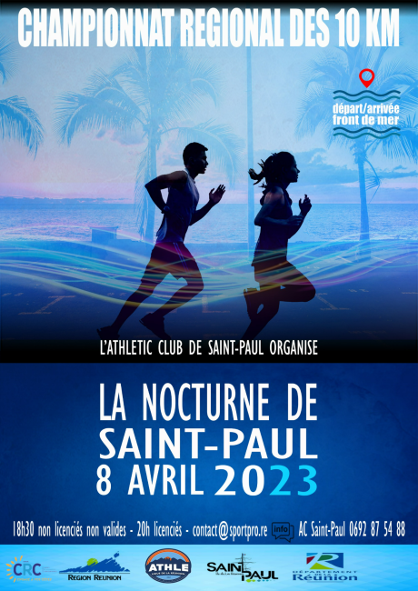 Course : 10km nocturne St Paul Handisport