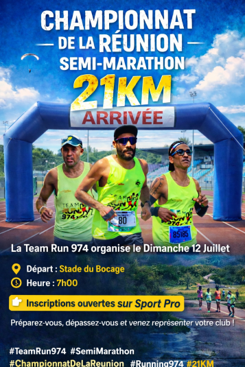 Affiche de Championnat de la Réunion Semi-Marathon