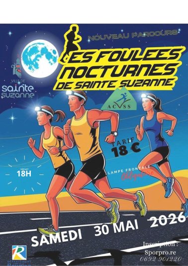 Affiche de Les Foulées nocturnes de Sainte-Suzanne 