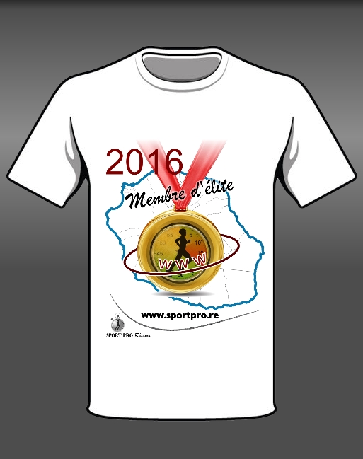 T-shirt membre d'Ã©lite 2016 sportpro.re