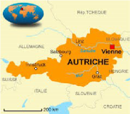 Carte de l'Autriche