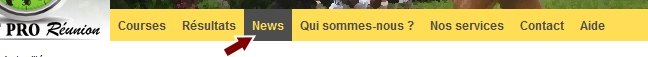Menu News de Sport PRO RÃ©union