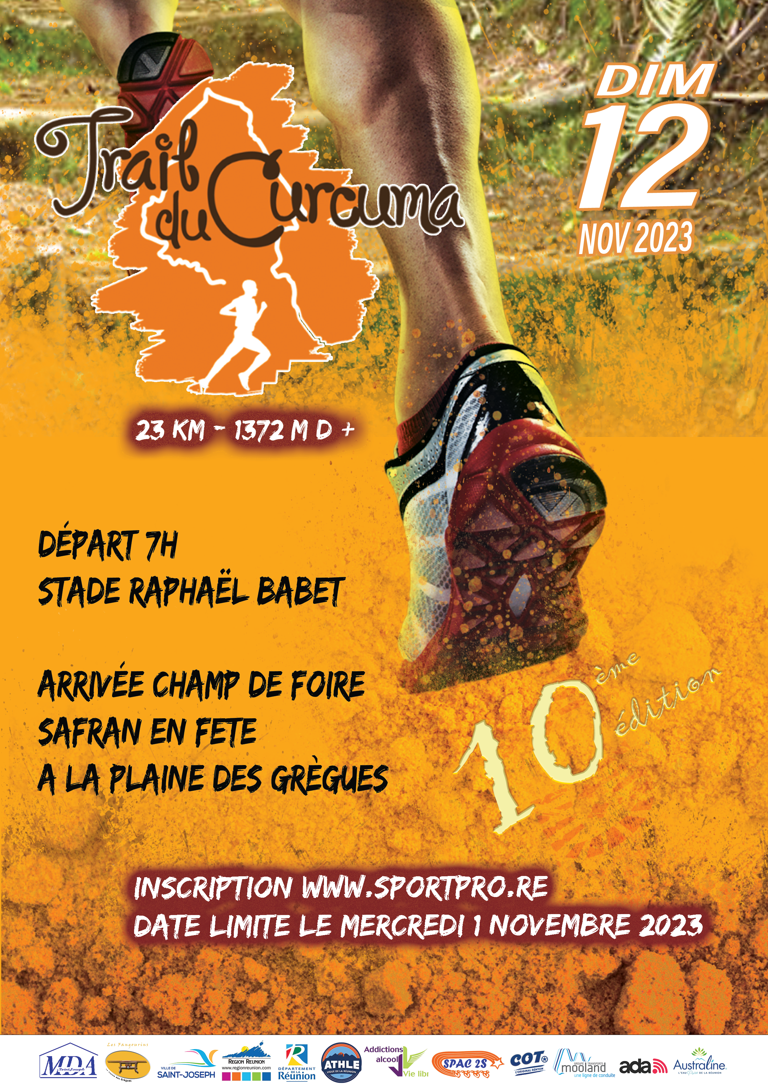 Flyer et affiche pour évènement sportif - Dossard And Co