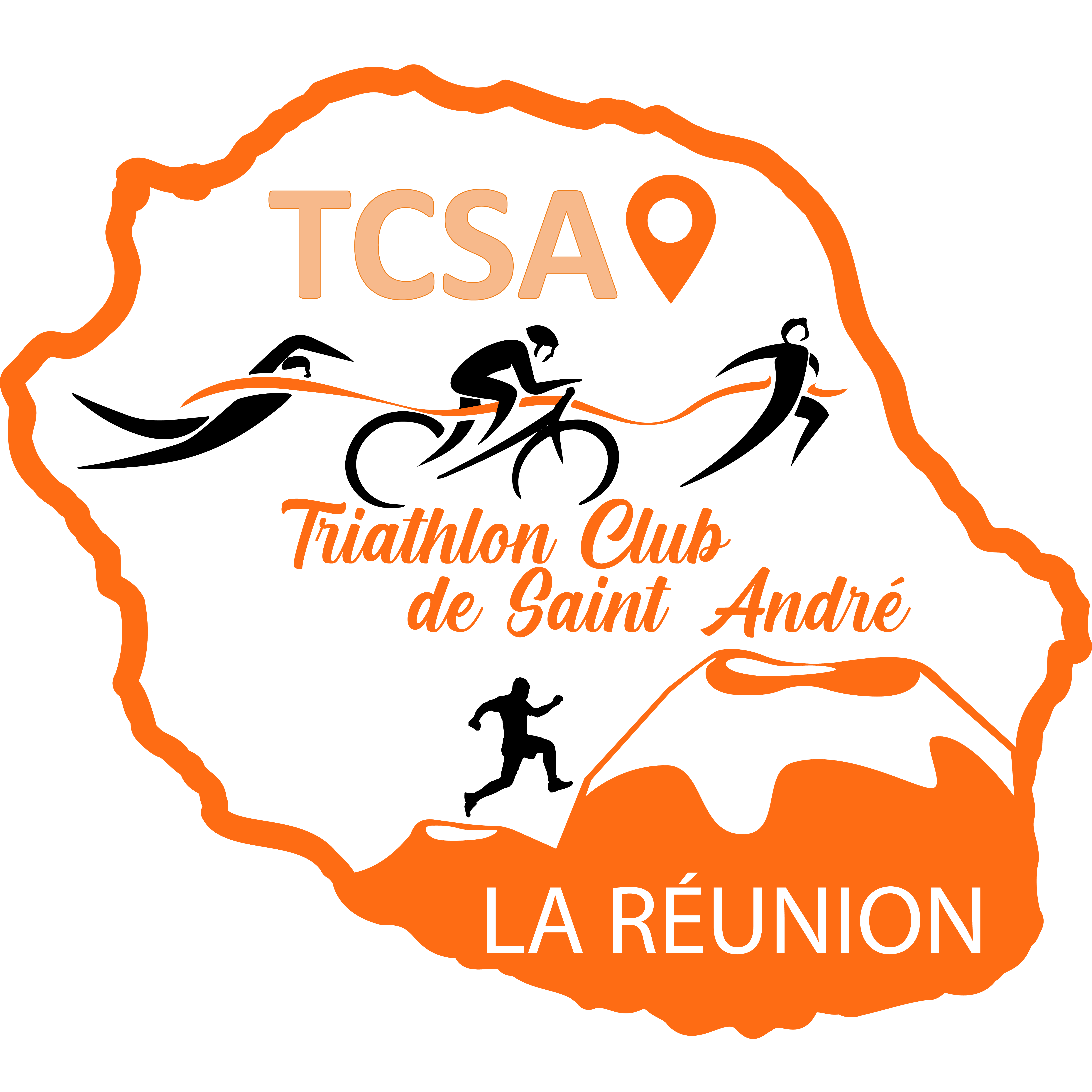 Logo TCSA - Triathlon Club de Saint-André